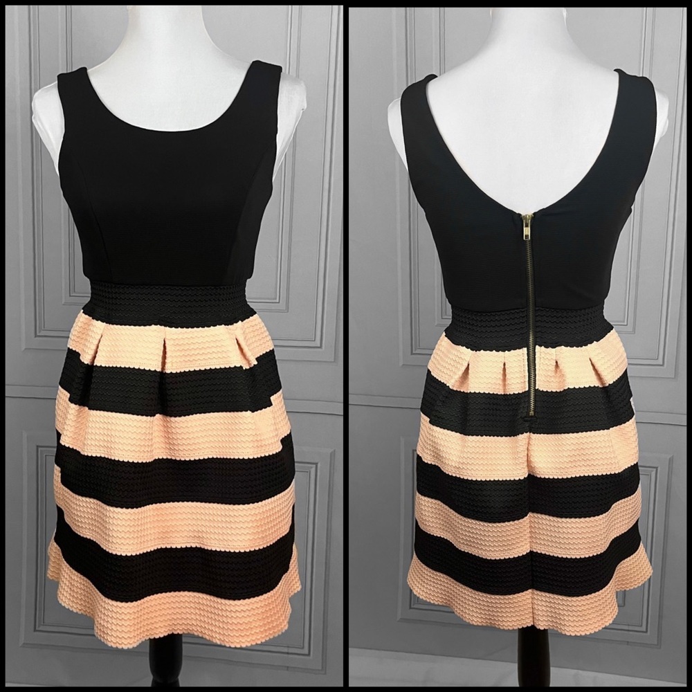 Striped cocktail dress